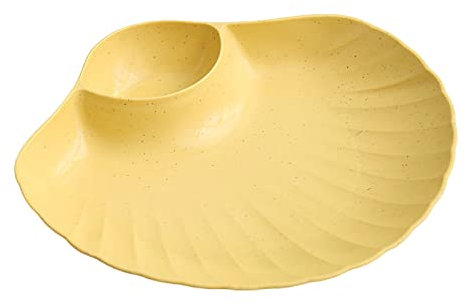 Worparsen Candy Plate Solid Color Food Grade Supplies Cake Pan Pack Food Unbreakable Yellow