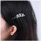 Allereya Vintage Perle Blatt Haarspange Barrette Olivenblatt Haarnadel Barrette Perle Seite Haarspange Barrette Silber Perle Kopf Clip Kopfbedeckung Haarschmuck Für Frauen Und Mädchen (Silber)