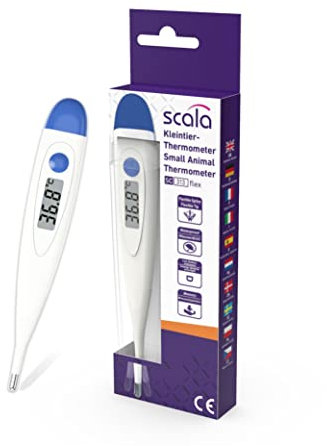 SC 313 flex Speed Haustier Thermometer mit Flexibler Messspitze zum sanften Messen der Körpertemperatur für kleine Säugetiere wie Hunde, Katzen und Hamster