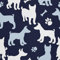 HEKO PANELS Stoff Oxford Wasserdichte Meterware Canvas-Stoff Polyester Stoff Zum Nähen Nähstoffe Möbelstoffe Dekostoffe Handwerken Wasserabweisend Blickdicht Hunde 1 Meter 155 x 100 cm, (DX637)