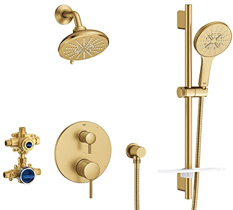 Grohe 29431GN0 Zeitloses Druckausgleich-Duschset Brushed Cool Sunrise