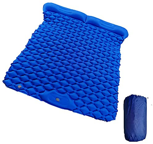 Campingmatratze, Outdoor-Campingmatte, integrierte Pumpe für schnelles Aufblasen, aufblasbare Matratze, 1–2-Mann-Schlafunterlage, Luftmatratze (Farbe: 1 Mann Orange) (2 Mann Orange) beautiful scenery