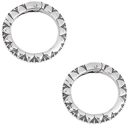 UNICRAFTALE 2 Stück 15 mm Feder-O-Ringe Schlüsselringschnalle Karabiner Ringe Metall Schnappverschlüsse Runde Spring Gate Ringe Schlüsselanhänger Ringe Für DIY Schmuckherstellung