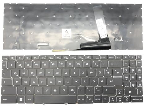 DEUTSCHE - Tastatur Keyboard Schwarz RGB Beleuchtung kompatibel für MSI GF66 Katana 12UG-1242