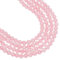 GOMAKERER 120 Pcs 6mm Natural Rose Quartz Beads, Round Pink Loose Beads Gemstone Beads Lucky Chakra Beads for Jewely Making