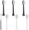 Leikurvo 6 Stück Ersatzbürsten Kompatibel mit Lächen und Olybo, Weich, 3 weiß + 3 schwarz, TOOTHBRUSH_HEAD