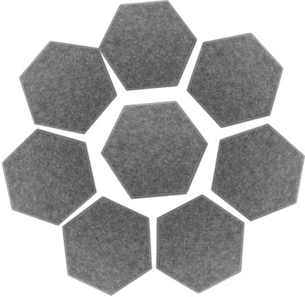 VINTORKY 8pcs Akustische Schallschutzplatten Filzmaterial Geräuschreduzierend Robust Und Lichtbeständig Für Zimmer