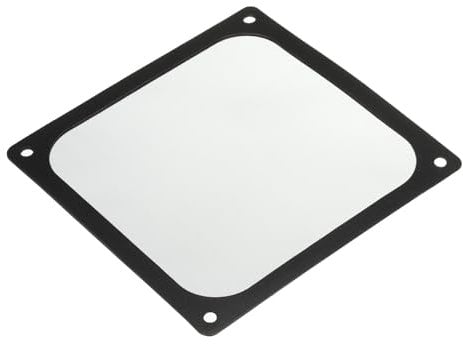 sourcing map PC Dust Filter, 140x140mm Magnetic Frame Nylon Computer Case Cooler Dustproof Mesh Cover Fan Grills for Computer Chassis Speakers, Black