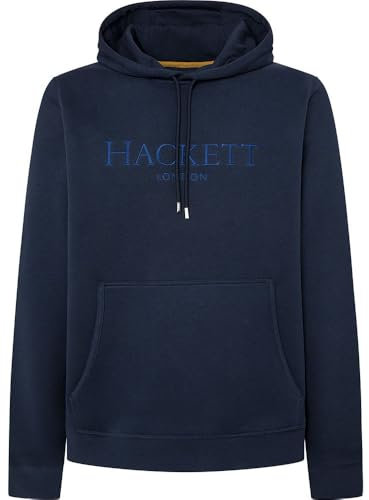 Hackett London Herren Heritage Hoody Sweatshirt, blau, S