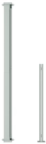 WRJENFSC Ombrellone da Picnic Ombrellone da Sole Ombrellone da Spiaggia Tenda Laterale Retrattile per Patio 180x500 cm Nera Adatta a Patii, Spiagge, Piazze, Giardini