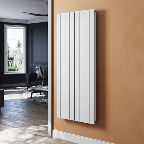 SUNXURY Heizkörper Flachheizkörper Weiß 1600 x 616 mm Heizkörper für Badezimmer Vertikal Design Doppellagig Paneelheizkörper Badheizkörper Mittelanschluss