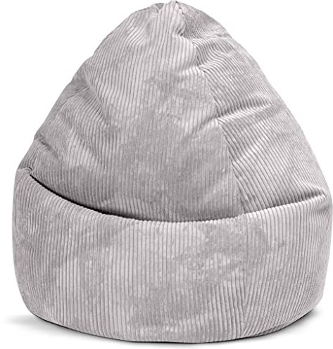 Bookiepad Sitting Point Sitzsack Shara Cord (grau, XXL 300l)