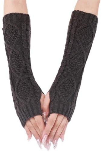 Warmer Strick-Armwärmer Gestrickte Handgelenksärmel for Männer und Frauen (Color : Colour 3, Size : Free size)