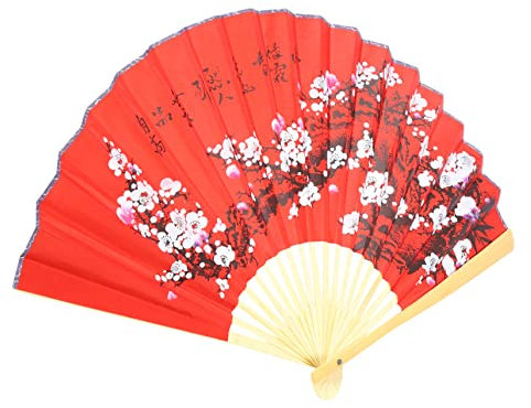 CORHAD Chinese Paper Fan Wall Decor Large Chinese Art Elegant Home Decor for Tv Wall Headboard