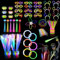 yuzshin 145PCS Glow in the Dark Party Supplies, Glow Sticks Bulk Party Pack, Glow Sticks for Neon Party Decorations, Wedding