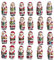 Weihnachtsdeko Sparpack, 24 Weihnachtsmänner aus Schokolade einzeln verpackt, 170g CAPTAIN PLAY Nikolaus Schokolade zum Verzieren und Dekorieren