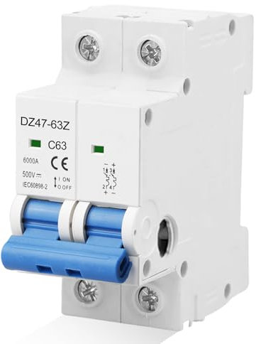 SPORWAY DC Disjoncteur: 1 Disjoncteur Puissant, Sécurisé Et Fiable, pour Systèmes À Courant Continu Et Photovoltaïques (1000V)
