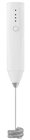 Coffee Frother - Milk Foamer Frother, Cordless Milk Steamer Frother, Portable Frother Wand | Adjustable Speed Latte Frother Cream Whisk Kitchen Gadget for Latte, Cappuccino, Hot Chocolate, Matcha