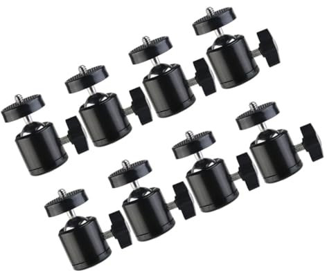 CIMAXIC 8stücke Kugelkopfhalterung Für Kamerastativ Mini Ball Köpfe Zubehör Design Drehbar Metall Konstruktion Für Fotografen Unterwegs