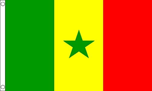 Bandera de Senegal gigante de 8 x 5 pies FlagSuperstore