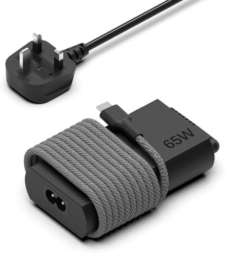 Hafiuege Slim 65W USB C Laptop Charger Compatible with HP Spectre X360, EliteBook X360, ProBook, Envy, Elite,Chromebook Type C Travel Laptop Power Adapter