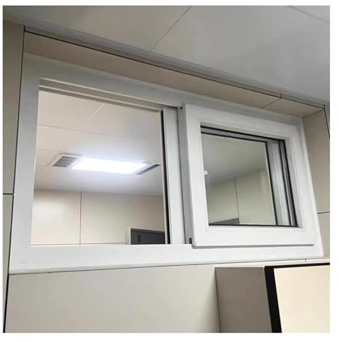 Ventana Ventanas correderas Ventana corrediza horizontal de vidrio Para baño, 50, 60, 70, 80, 90, 100, 110 y 120 cm de ancho Ventilación Sótano Cobertizo Ventanas corredizas Con cerradura Montaje empo