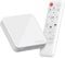 LEFFOT Android 14 TV Box 2025, H313 4K Ultra HD TVbox, 2GB RAM + 8GB ROM, Smart TV Box con HDR10, Control de Voz, 2.4G y 5G WiFi 6, Ethernet 100M, Allwinner H313 Quad Core A53