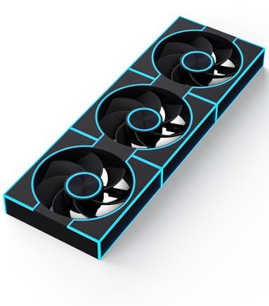 darkFlash 3er-Pack 120 mm PC-Gehäuselüfter, PWM ARGB Sync, adressierbare RGB-Lüfter für Computergehäuse und hohe Luftstromrückseite (DM8R LINE, Schwarz)