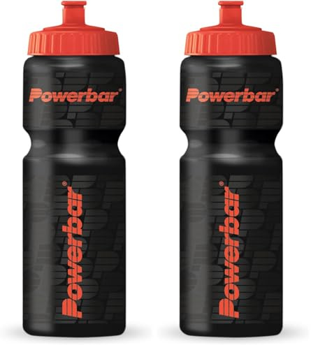 PowerBar - Borraccia sportiva - Nera - 750ml (Confezione da 2)