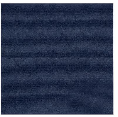 Carpet Tiles 50x50 cm 20 Pack Self Adhesive 5 Square Meters for Home Office Living Room Bedroom Commercial Floor (Adhesive Dark Grey)