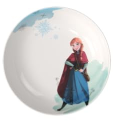Villeroy & Boch – Disney Frozen plato hondo infantil, apto para lavavajillas y microondas, plato hondo para niños con Anna de Disney, Porcelana Premium