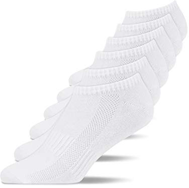 Snocks Herren & Damen Sneaker Socken (6x Paar) Lange Haltbarkeit Dank Bester Qualität 6x Weiß, 39 - 42