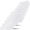 Snocks Herren & Damen Sneaker Socken (6x Paar) Lange Haltbarkeit Dank Bester Qualität 6x Weiß, 39 - 42