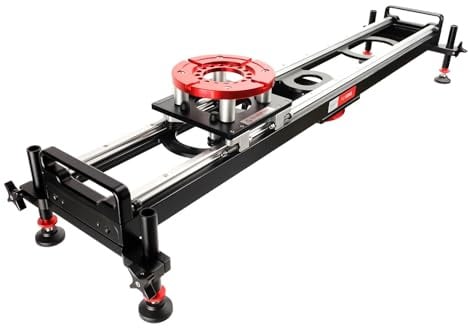 Proaim Flyking 4ft Präzisionskamera-Slider (Mitchell-Halterung) mit 360°-Schwenk und Stoßdämpfer-Softstop-Ende. Kompatibel mit Mitchell/Bowl Stativ. Nutzlast bis zu 70 kg / 154 lb. (P-FK-4)