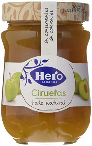 Hero Confitura de Ciruela Todo Natural - Pack de 8x345 gr