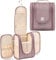BOACAY Kulturbeutel für Damen, Herren, Kinder, Kulturtasche mit Henkel, Reise Kosmetiktasche zum Aufhängen, Schminktasche, Waschtasche, Waschbeutel (M) Coffee with Milk Brown