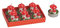 6 Teelichte im Set Formteelicht Teelicht-Figuren „Fliegenpilze“ - rot/weiss H3 x Ø4 cm - handbemalte Teelicht Figuren aus Wachs Deko Pilze für Herbstdeko Tischdeko Geschenkidee Kerzen Dekofigur