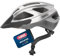 ABUS Rennradhelm Macator - sportiver Fahrradhelm für Einsteiger - auch für Zopfträger/-innen - für Damen und Herren - Silber, Größe L
