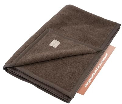 Ritter Decken Perulama Alpaka Decke 150 x 200 cm – Dunkelbraun Meliert - Hochwertige Naturhaardecke aus 80% Baby-Alpaka & 20% Schurwolle – Made in Germany