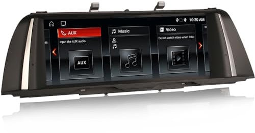erisin 10.25 Zoll Android 14 Autoradio für BMW 5er F10/F11 mit NBT System GPS-Navi Unterstützt Bluetooth 5.0 WiFi 4G DAB+ Android Auto Bluetooth DAB+ WiFi IPS Bildschirm 8-Kern 4GB 64GB
