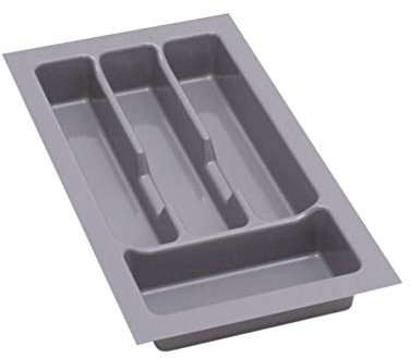 lusfera Besteckkasten für Schubladen 30 cm – Schubladen Organizer mit Fächeraufteilung – Hochwertiger Schubladen Organizer Küche für Mehr Ordnung – Anpassbar und leicht zu reinigen - 230x430mm Silber