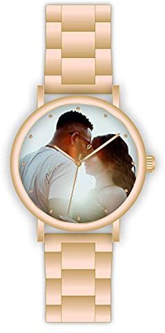 memories Fotouhr personalisierte Uhr 40mm Uhr mit Bild 3BAR Uhr mit Foto Made in Germany