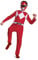 Power Rangers - Licence Officielle - Déguisement Red Power Ranger Dino Fury pour Enfant - Costume Complet avec Masque Inclus - Taille M - Conception en Matériaux Durables - Cadeau Magique