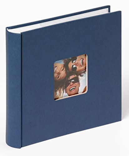 walther design Fotoalbum blau 200 Fotos 13 x 18 cm Memo-Einsteckalbum mit Cover-Ausstanzung, Fun ME-116-L