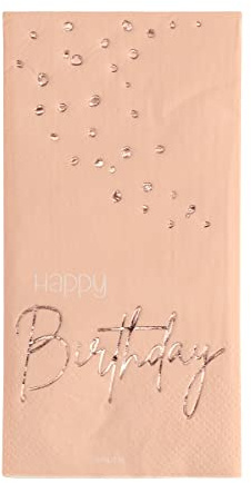 Folat 67002 Servietten Elegant Lush Blush 33x33cm - 10 Stück