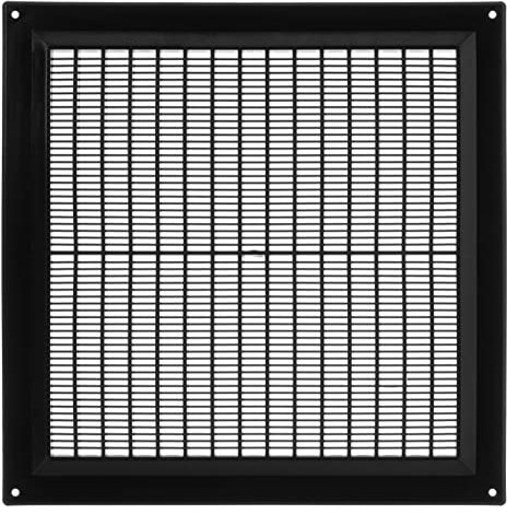 250x250mm Rejilla de Ventilación - Plástico, Negro