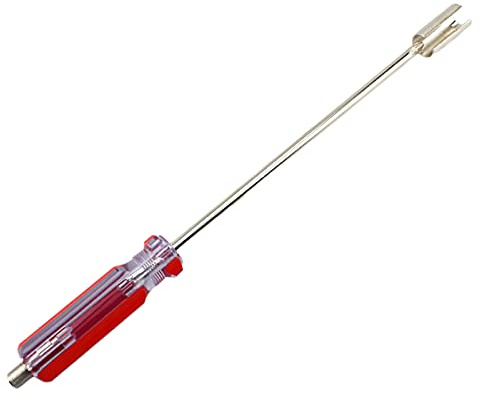 Ticfox BNC Ausziehwerkzeug, BNC Schraubendreher, Professionelles BNC und F Stecker Ausziehwerkzeug F Stecker Auszieher Koax Sicherheitsschlüssel für Entfernen und Befestigen(rot)