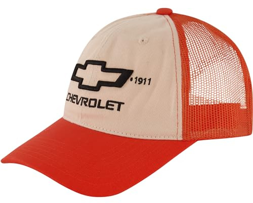 Concept One Unisex-Erwachsene Chevrolet Truck-Mütze, Logo-Netz, verstellbare Snapback gebogener Krempe Baseballkappe, Mehrfarbig/Meereswellen (Ocean Tides), Einheitsgröße