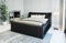 Sofa Dreams Wasserbett Fermo mit beheizbarer Wasserbettmatratze und kompletter Technik LED Beleuchtung 140x200 160x200 180x200 200x200 200x220 (200 x 220 cm, Black)