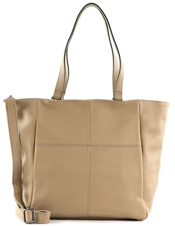 FREDsBRUDER Leder Umhängetasche Pruvia Shopper Sand beige